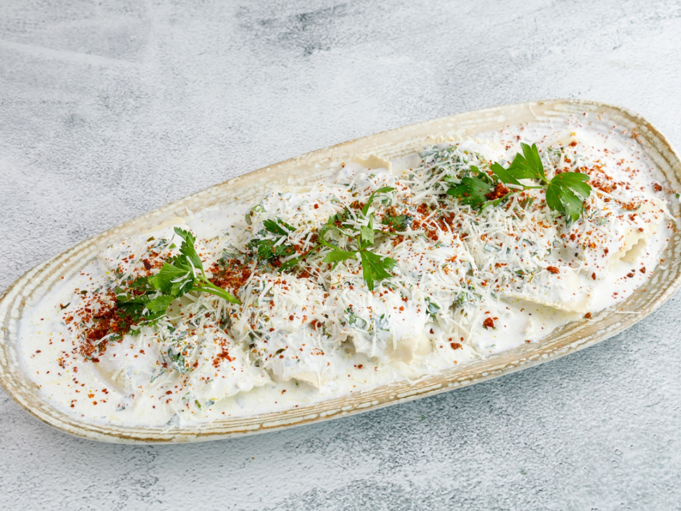 Ispanaklı RAVİOLİ